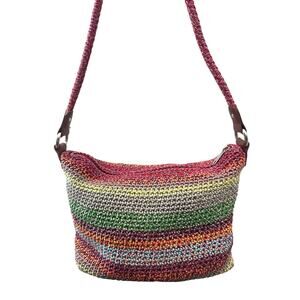 THE SAK | Multicolor Crochet Shoulder Bag Boho Woven Purse